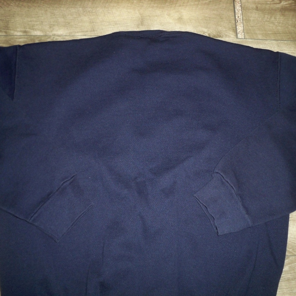 Vintage 1992 Dallas Cowboy NFL Blue Sweatshirt Big Logo Sweater Logo 7 Sz Large - Picture 8 of 9